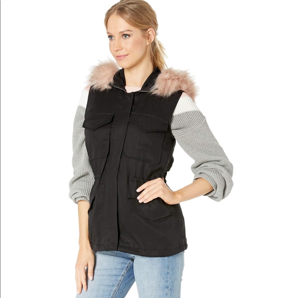 Anthro BB Dakota Brand Black Zip & Button Vest - Picture 6 of 6